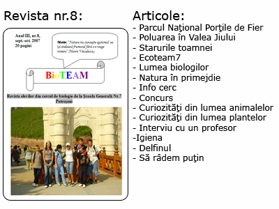 Revista nr. 8 BioTEAM Petroșani