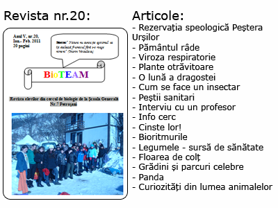 Revista nr. 20 BioTEAM Petroșani