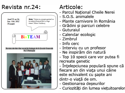 Revista nr. 24 BioTEAM Petroșani
